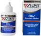 Zymox Otic Enzymatic Solution with 1% Hydrocortisone 1.25 oz image of product bottle next to outer packaging
