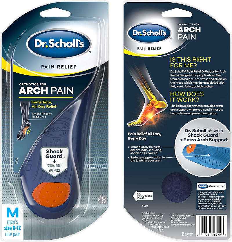 Dr. Scholl's ARCH Pain Relief Orthotics Shoe Inserts UK