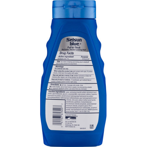 Selsun Blue Full & Thick Dandruff Shampoo, 11oz UK