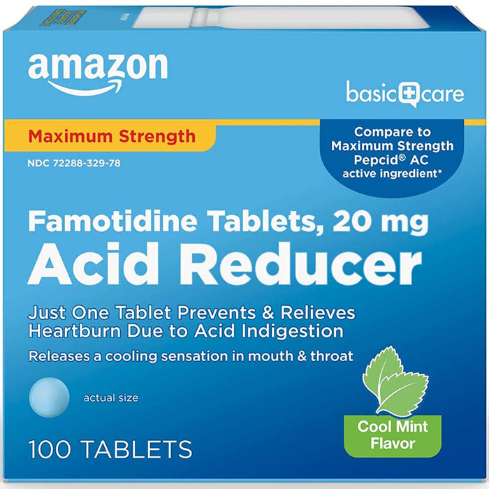 Basic Care Maximum Strength Famotidine Tablets