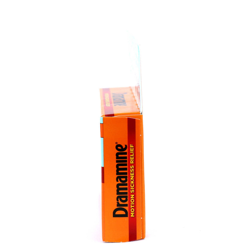 Dramamine Chewable Tablets Motion Sickness Relief, 8 Count. Orange Flavour