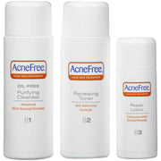 AcneFree Oil Free 24 HR Acne Treatment Kit, 3 Step Acne Clearing System