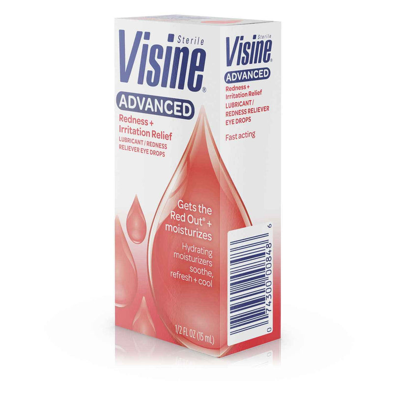 Visine Advanced Eye Drops Redness + Irritation Relief, 0.5 fl. oz UK