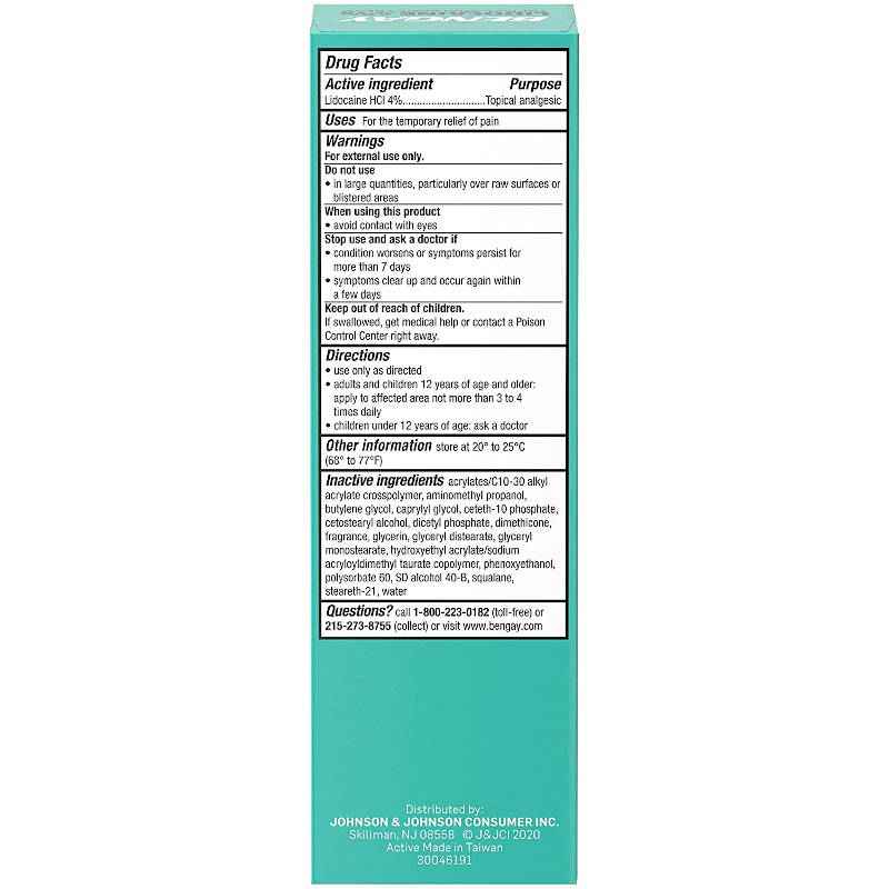 Bengay Lidocaine 4% Cream, Tropical Jasmine Scent, 3 oz