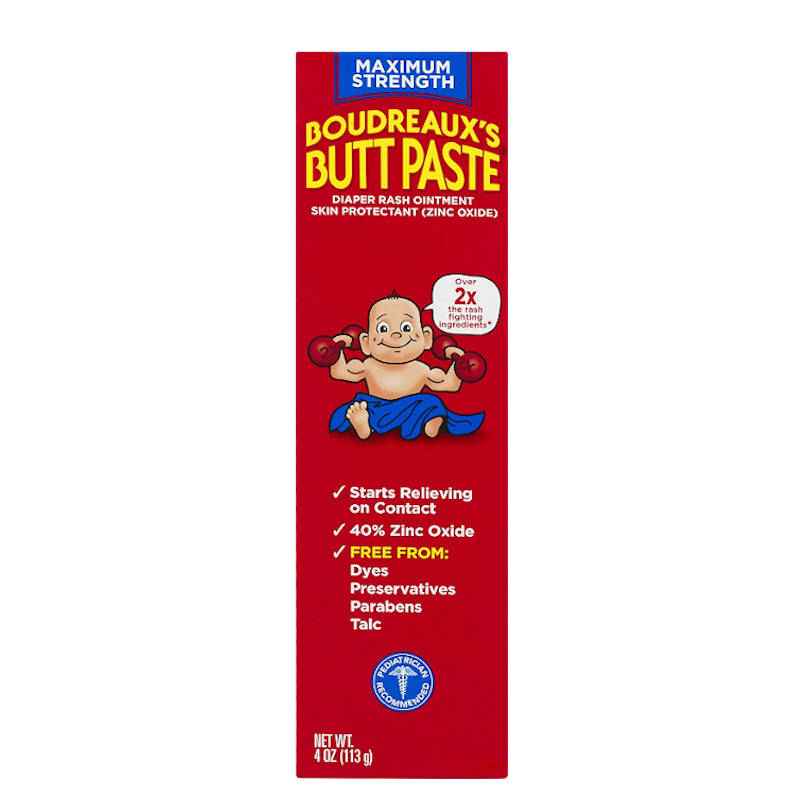 Boudreaux's Butt Paste Diaper Rash Ointment, Maximum Strength