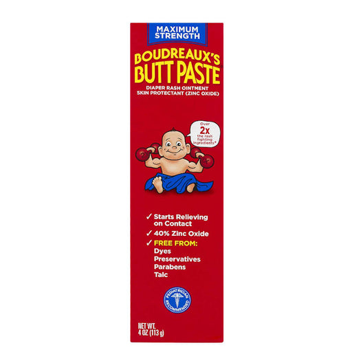 Boudreaux's Butt Paste Diaper Rash Ointment 4 oz .