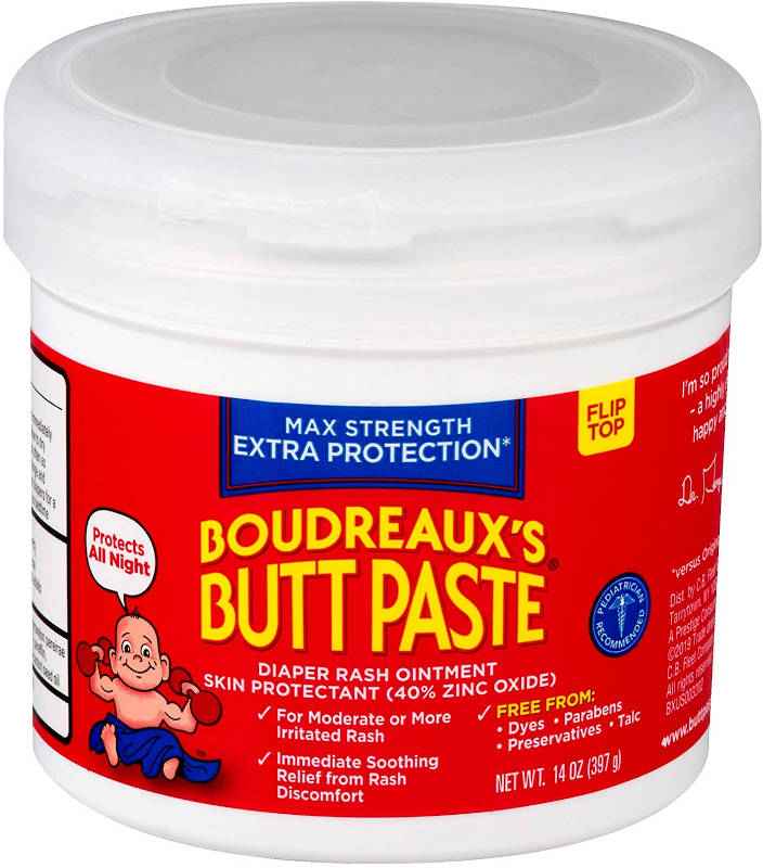 Boudreaux's Butt Paste Diaper Rash Ointment, Maximum Strength