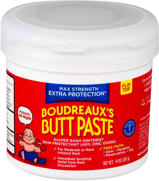 Boudreaux's Butt Paste Diaper Rash Ointment 14 Oz .