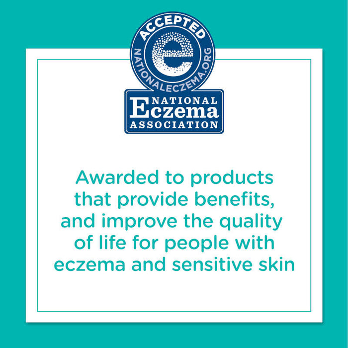 Aveeno Baby Continuous Protection Zinc Oxide Mineral Sunscreen Banner that states recommended by the Eczema Association.