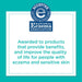 Aveeno Baby Continuous Protection Zinc Oxide Mineral Sunscreen Banner that states recommended by the Eczema Association.