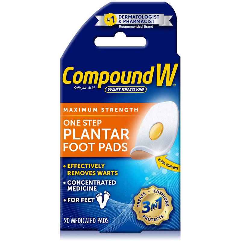 Compound W Plantar/Verruca Wart Remover Foot Pads