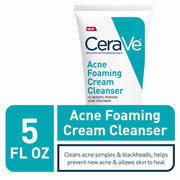 CeraVe Benzoyl Peroxide Acne Foaming Cleanser, 5 Oz