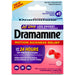 Dramamine All Day Less Drowsy Tablets Chewable Formula 12 In Front Of White Background.