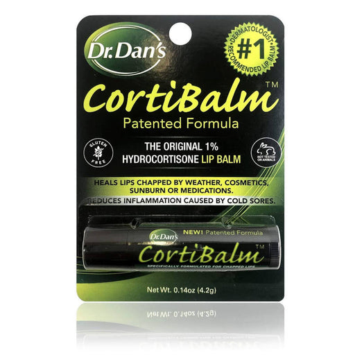 Dr Dan's Cortibalm  UK Outer Packaging In Front Of White  Background