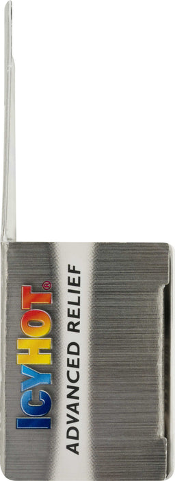 Icy Hot Advanced Pain Relief Cream 2 oz outer packing close up image of product logo