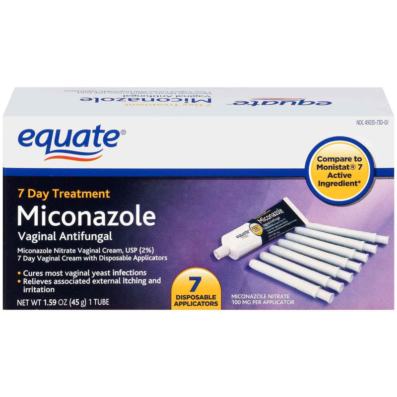 Equate Miconazole 7 Vaginal Cream with Disposable Applicators, 1.59 oz