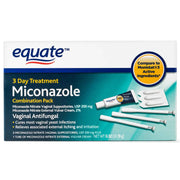 Equate, Miconazole Vaginal Antifungal 3-Day Treatment, 200 mg