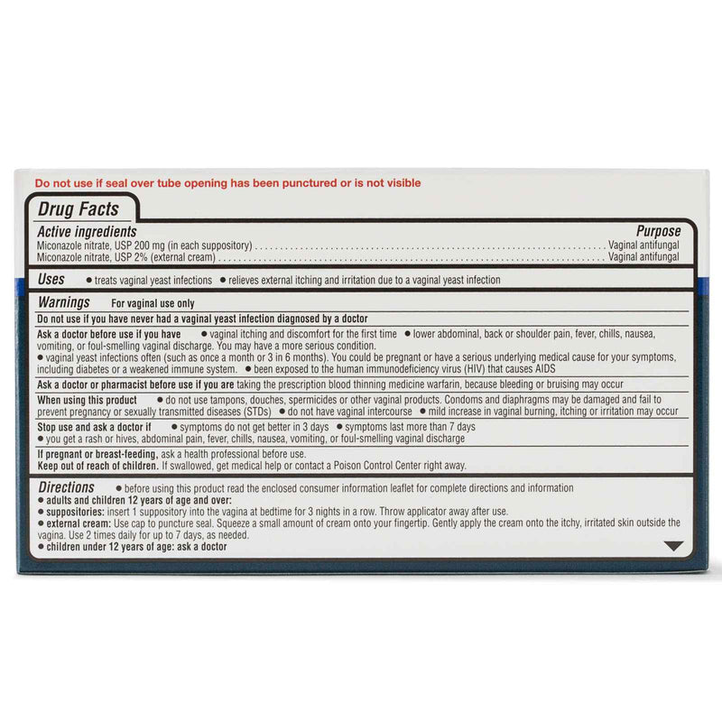 Equate, Miconazole Vaginal Antifungal 3-Day Treatment, 200 mg