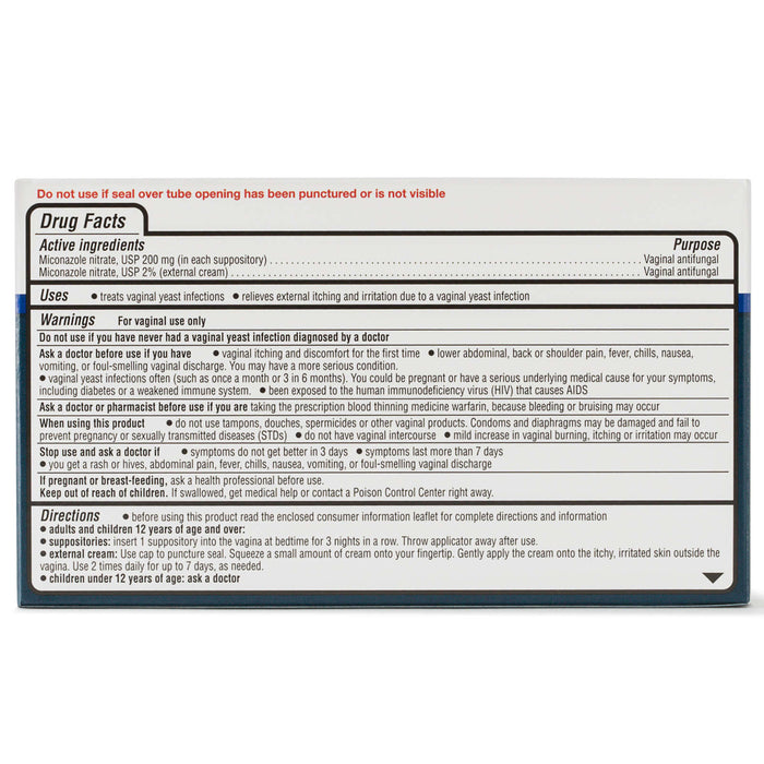 Equate, Miconazole Vaginal Antifungal 3-Day Treatment, 200 mg
