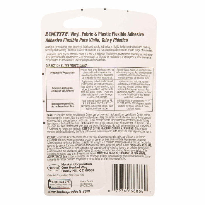 Loctite Vinyl, Fabric & Plastic Flexible Adhesive UK