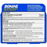 Bonine Antiemetic Chewable Motion-Sickness Relief Tablets, Raspberry