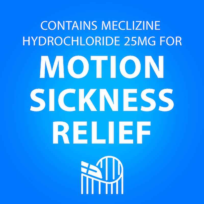 Bonine Antiemetic Chewable Motion-Sickness Relief Tablets, Raspberry