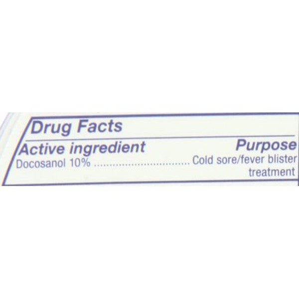 Abreva  10% Docosanol Cream Active ingredient list