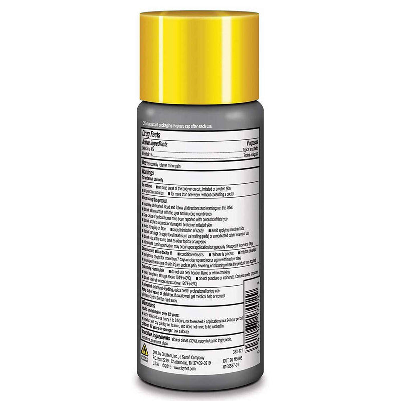 Icy Hot Lidocaine Muscle & Joint Pain Relief Dry Spray, 4 oz