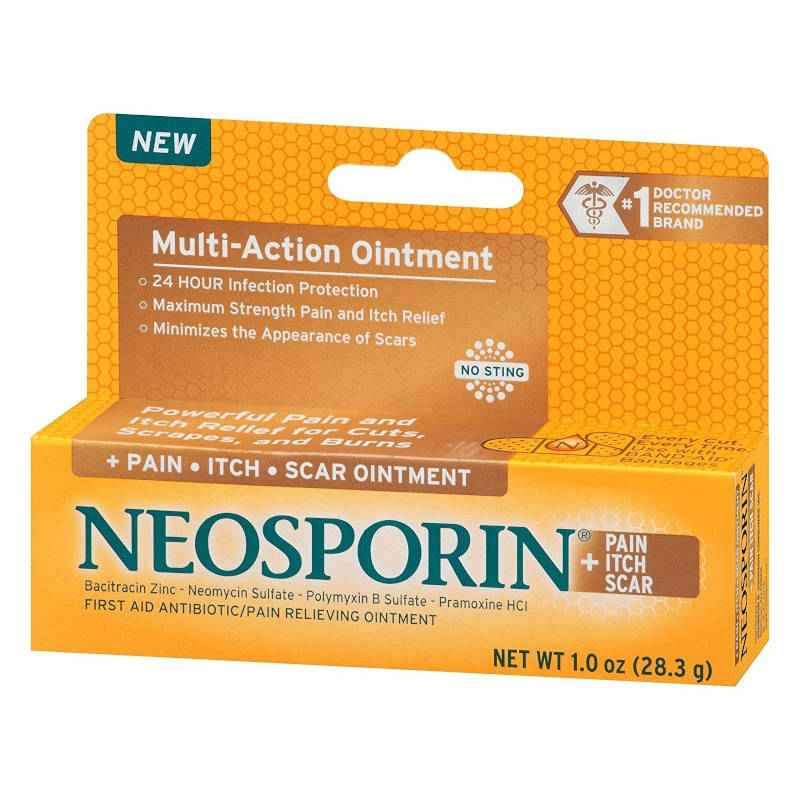 Neosporin + Pain, Itch, Scar Antibiotic Ointment UK