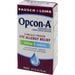 Bausch & Lomb Opcon-A Allergy, Redness Reliever Antihistamine Eye Drops, 0.5 oz front side image of product outer box in front of white background