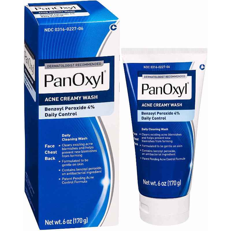 PanOxyl Acne Creamy Wash Benzoyl Peroxide 4% Daily Control, 6 oz UK