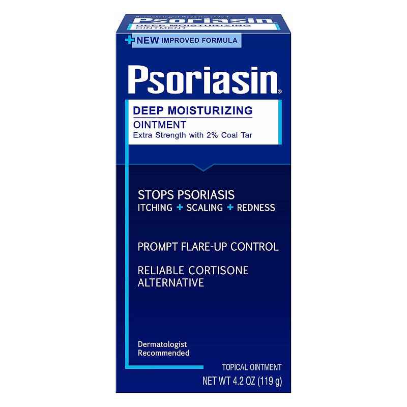 Psoriasin Deep Moisturizing Ointment - 2% Coal Tar - Stops Psoriasis Itching, Scaling, Redness - 4.2 oz  UK