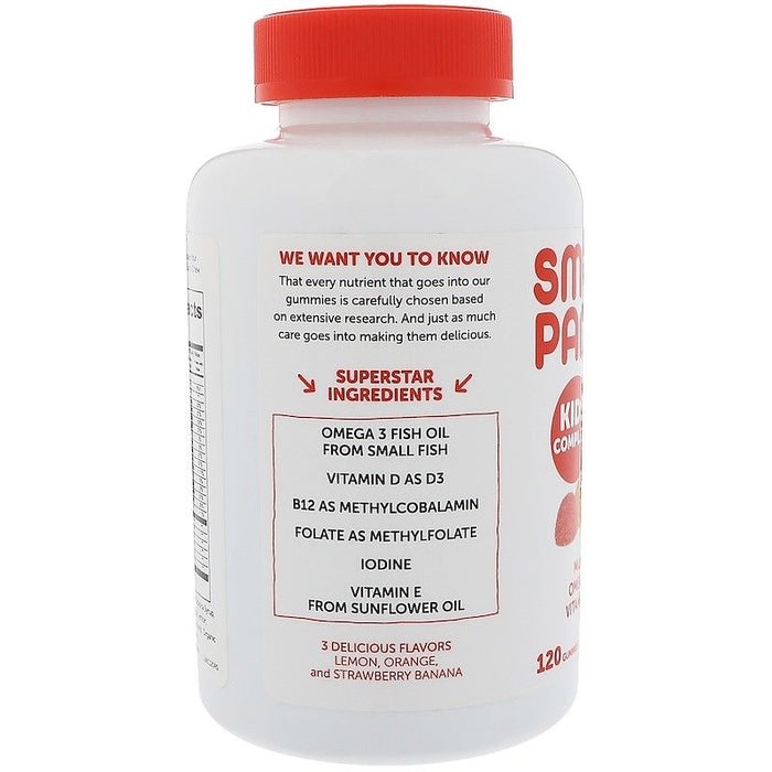 SmartyPants Kids Formula Daily Gummy Multivitamin: Vitamin C, D3, and Zinc for Immunity, Gluten Free, Omega 3 Fish Oil (DHA/EPA), Vitamin B6, Methyl B12, 120 Count UK