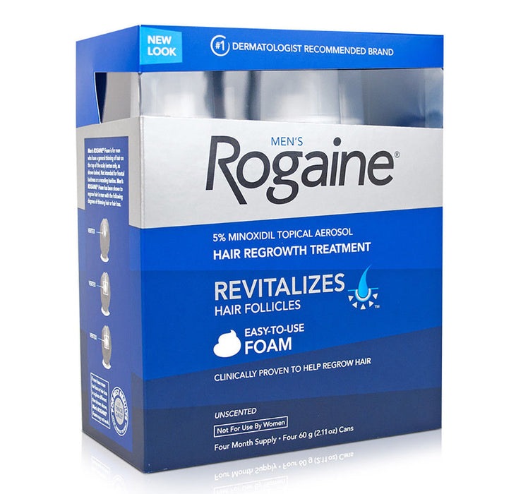 Men's Rogaine 5% Minoxidil Foam for Hair Loss and Hair Regrowth, Topical Treatment for Thinning Hair, 3-Month Supply,2.11 Ounce (Pack of 3)  UK