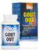 Image Of Bio Nutrition Gout Out Tablet Container with product outer packaging in background
