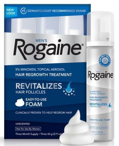 Men's Rogaine 5% Minoxidil Foam for Hair Loss and Hair Regrowth, Topical Treatment for Thinning Hair, 3-Month Supply,2.11 Ounce (Pack of 3)  UK