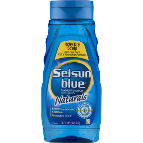 Selsun Blue Naturals Dandruff Shampoo Itchy Dry Scalp 11 oz UK