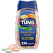 Tums Antacid Extra Strength 750 Chewable Tablets Assorted Fruit Flavour 330 Outer product packaging in front of white background