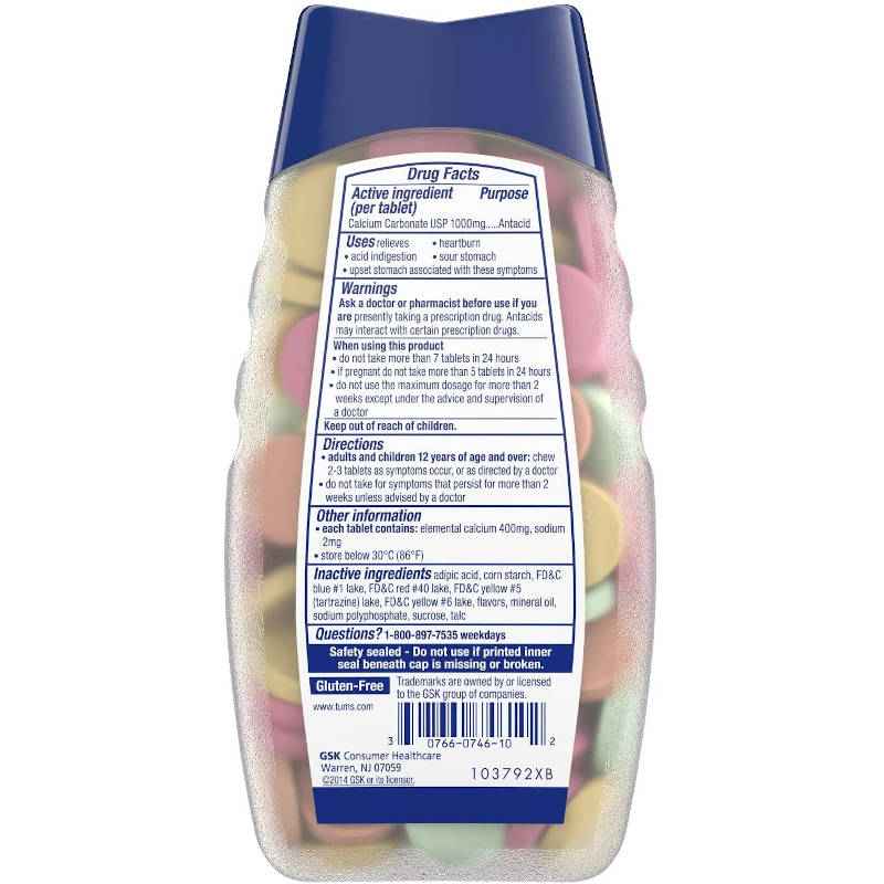 Tums Antacid Ultra Strength Heartburn Relief Tablets UK