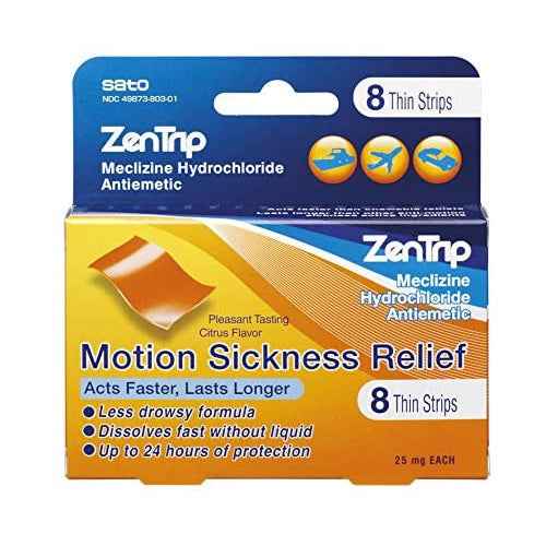 Zentrip Motion Sickness Relief Strips, 8 Count