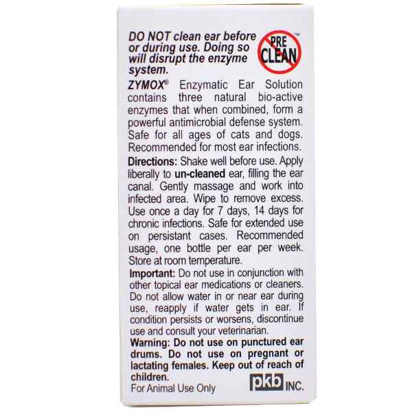 Zymox Otic Pet Ear Treatment Without Hydrocortisone UK